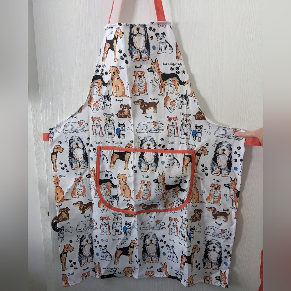 Pet Lover's Apron with Dog Print